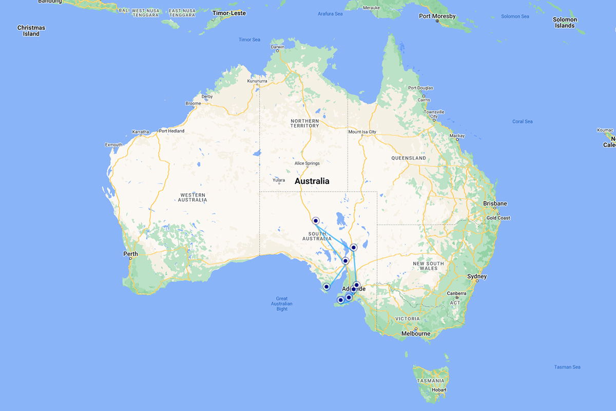 Itinerario South australia